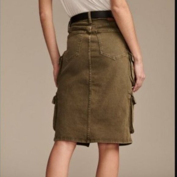 Lucky Brand Womens Cargo Skirt 24 Olive Green Utility Streetwear Gorpcore NWT - Picture 2 of 12